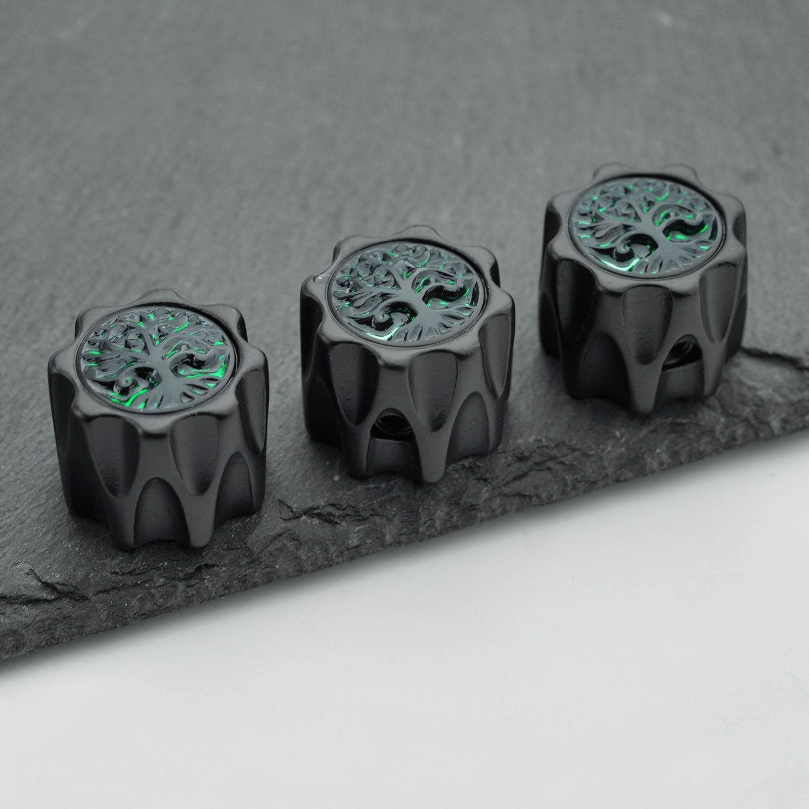 Zinc Alloy Control Knobs with Tree of Life Top Dia. 6.3mm for Electric Guitar & Bass | Guyker