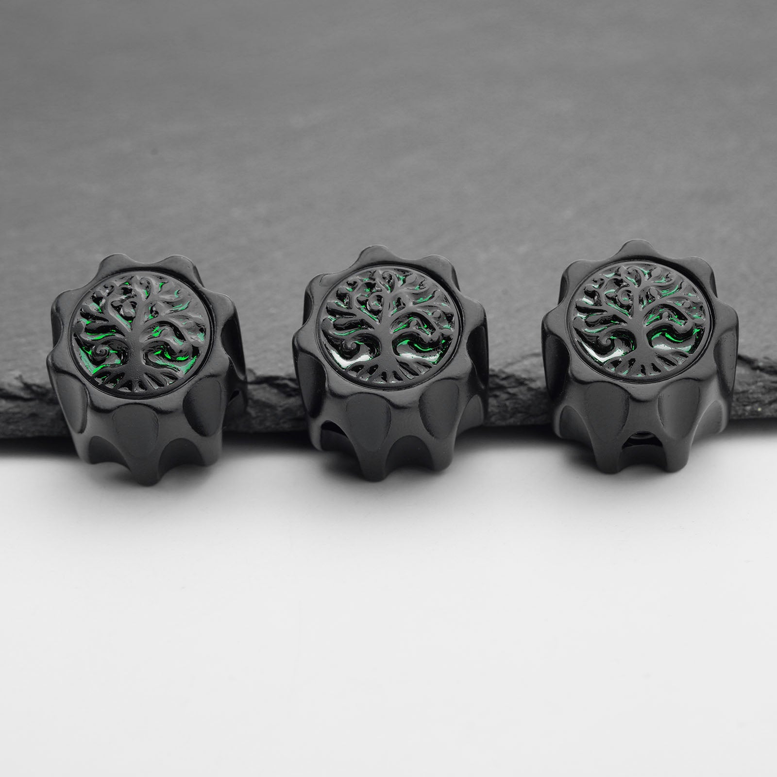 Zinc Alloy Control Knobs with Tree of Life Top Dia. 6.3mm for Electric Guitar & Bass | Guyker