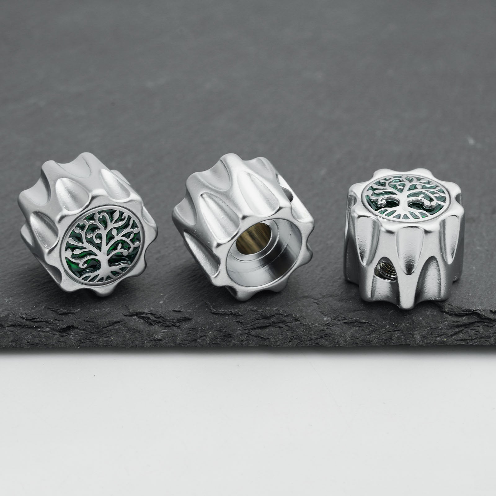 Zinc Alloy Control Knobs with Tree of Life Top Dia. 6.3mm for Electric Guitar & Bass | Guyker
