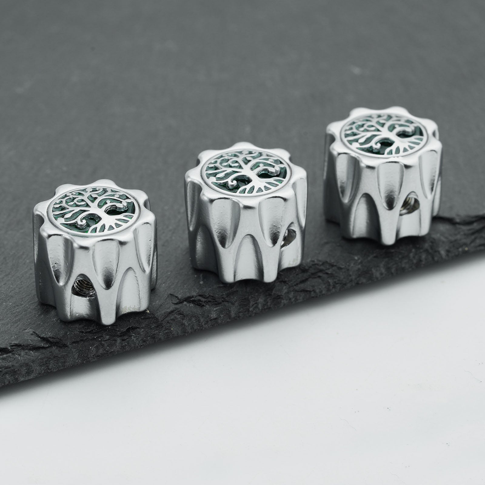 Zinc Alloy Control Knobs with Tree of Life Top Dia. 6.3mm for Electric Guitar & Bass | Guyker