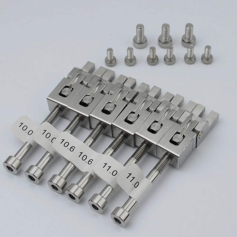 FR-SUS6ps Steel Bridge Saddles - Compatible with Floyd Rose FR Tremolo System - Guyker