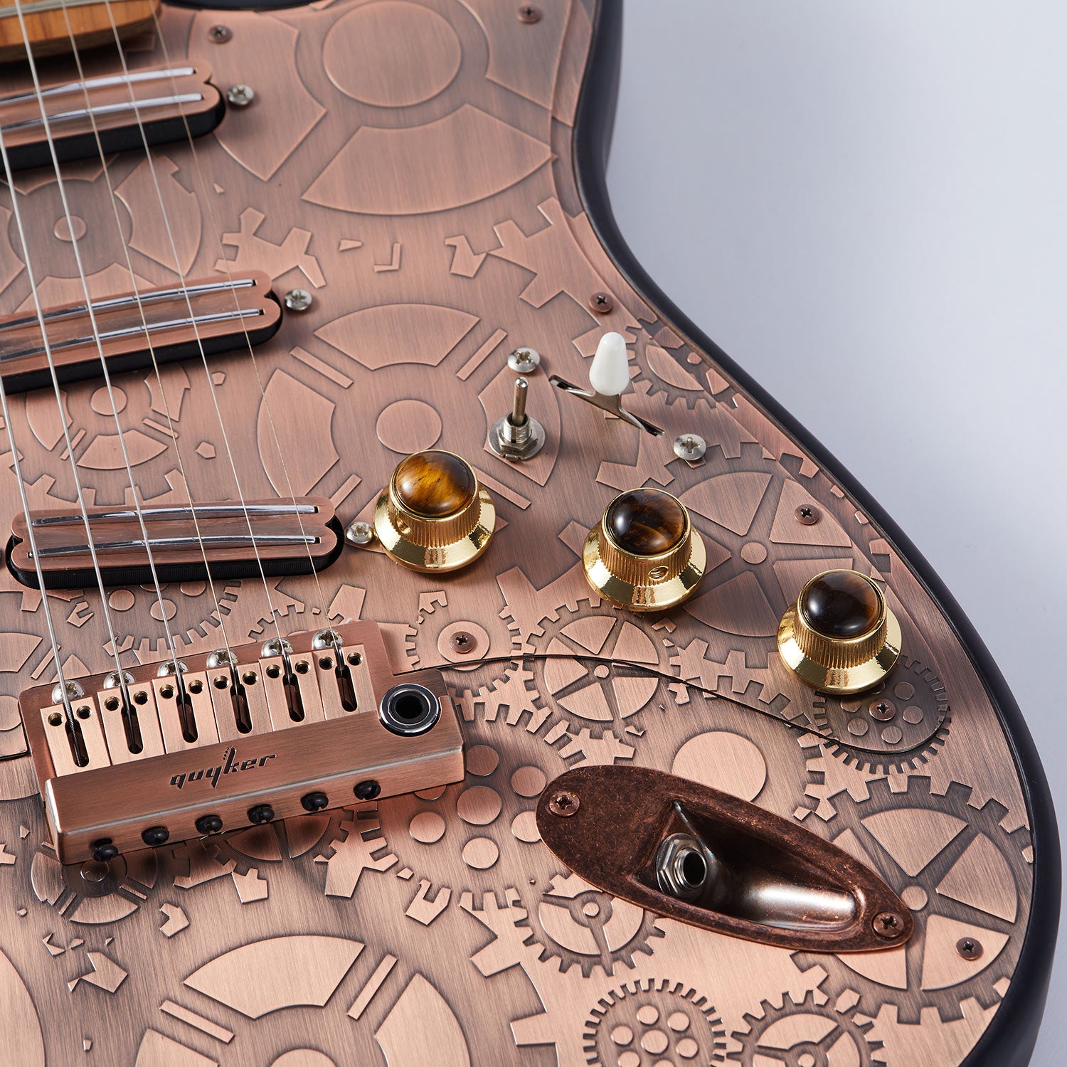 CKB020X Amber Surface Metal Knob For Electric Guitar Bass
