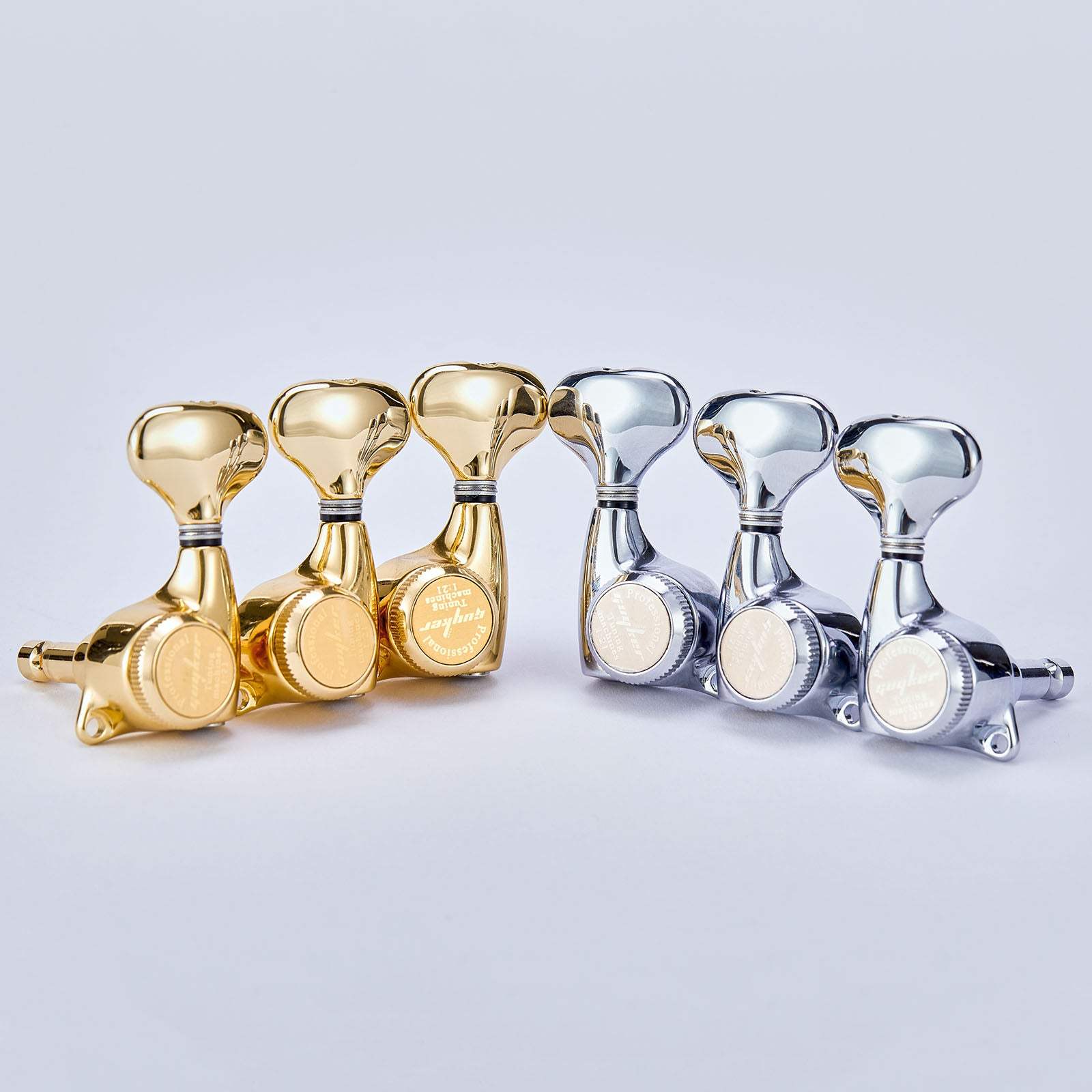 GK-510D8SP Guitar Locking Tuners (3L + 3R) - 1:21 Lock String Tuning Key Pegs