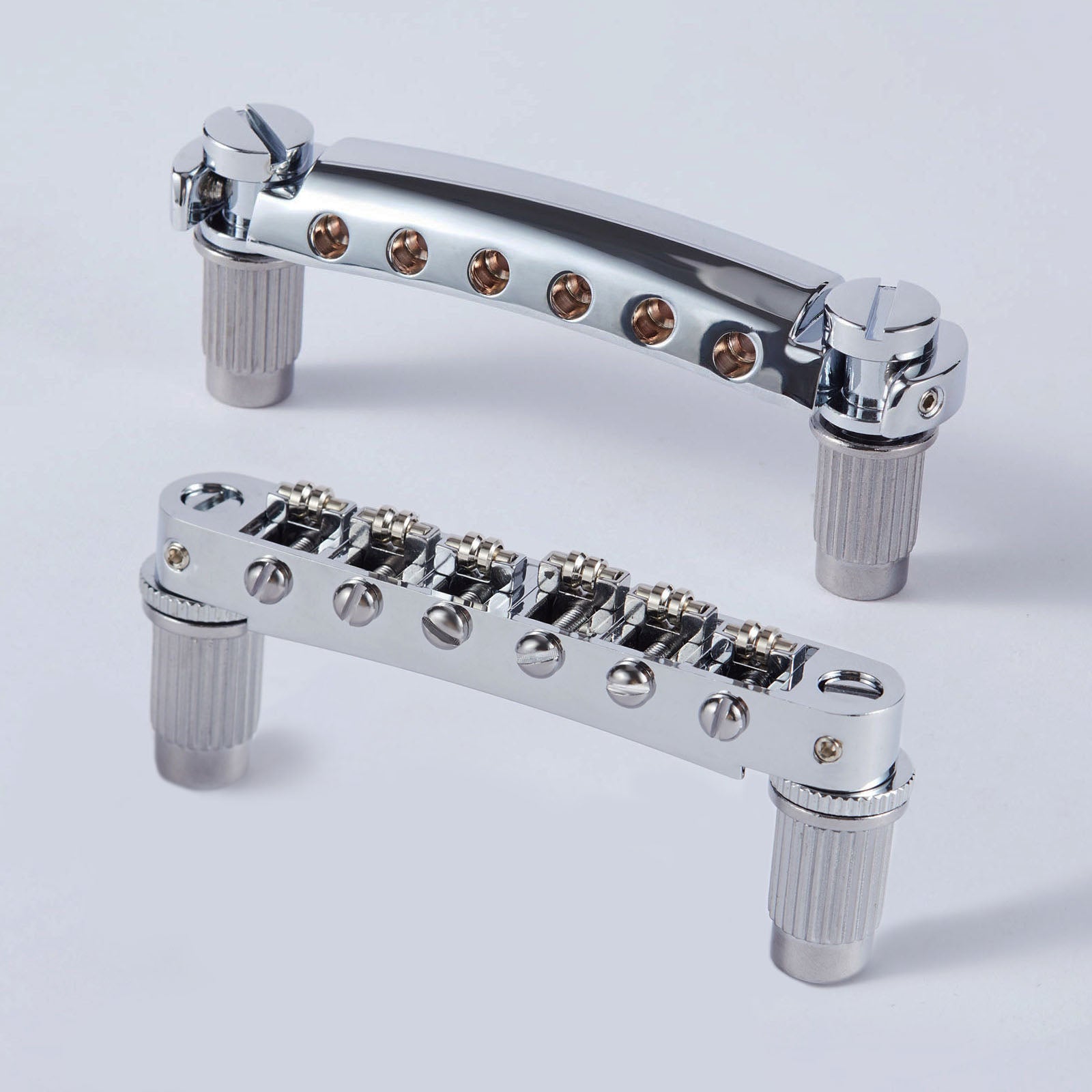 Guyker GM005 & GS001 Stop Bar Tailpiece avec un pont à rouleau Tune-O-Matic pour guitares LP et SG
