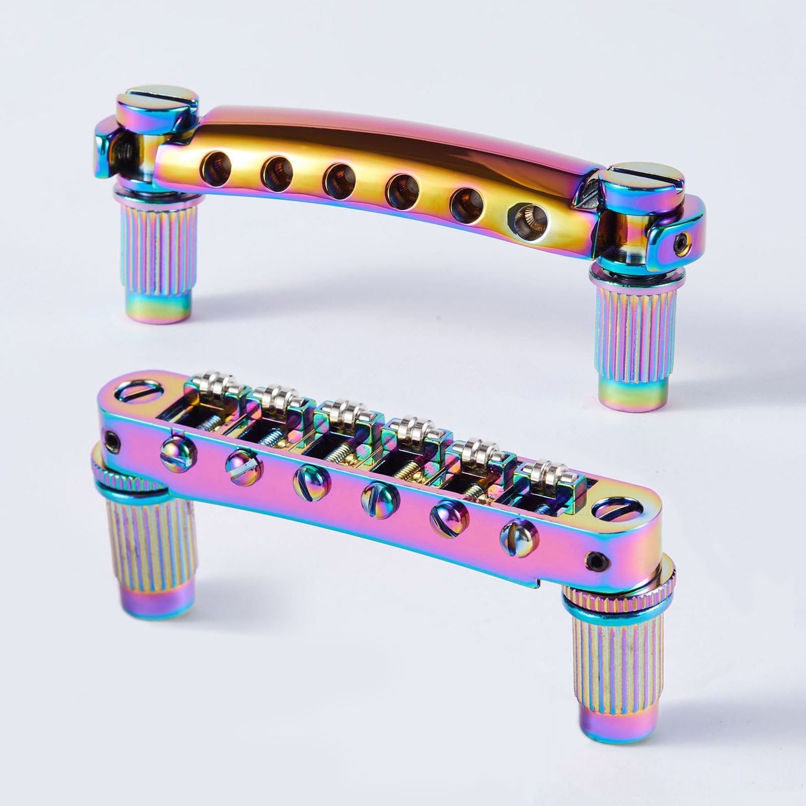 Guyker GM005 & GS001 Stop Bar Tailpiece avec un pont à rouleau Tune-O-Matic pour guitares LP et SG