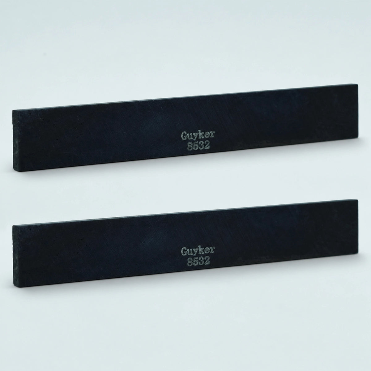Guyker Black Flat Bone Nut or Saddle for Acoustic Guitar, 2 PCS