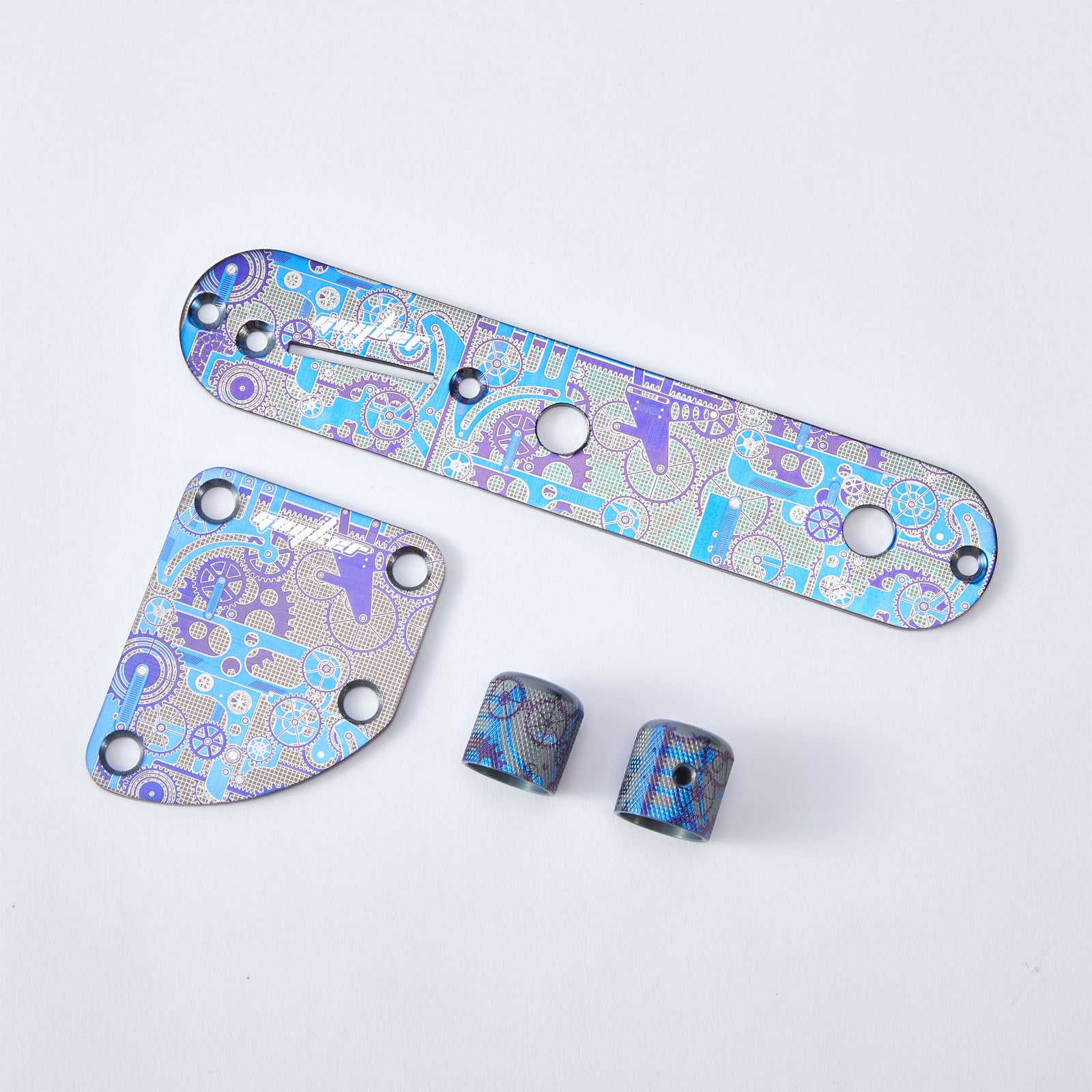 Guyker Electric Guitar Titanium Mechanical Alloy Control Plate Set For Fend TL