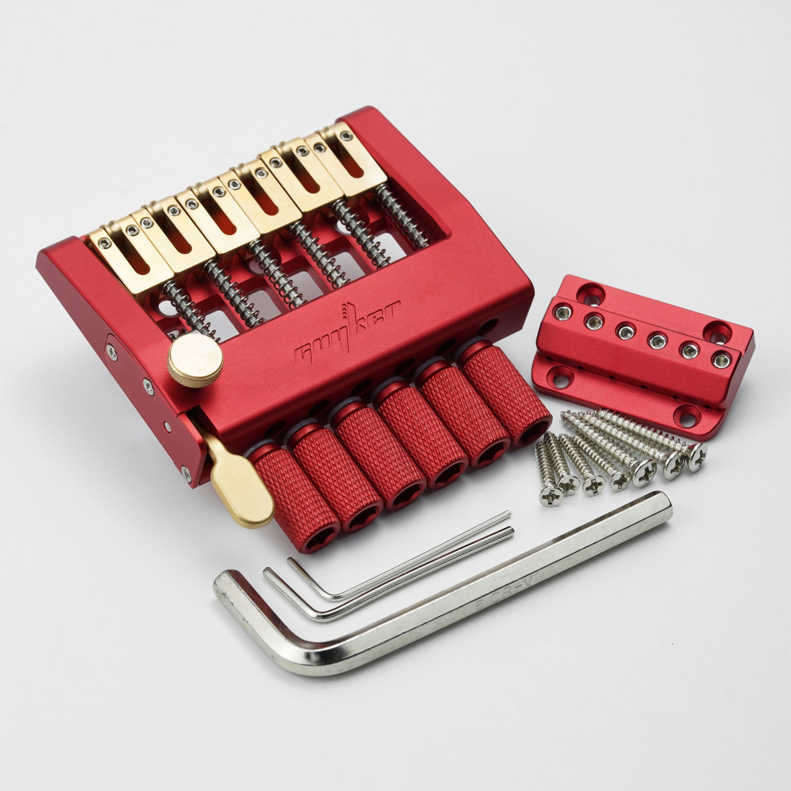 Guyker WAT001 CNC Headless Guitar Bridge for Electric Guitar - Drop D Function