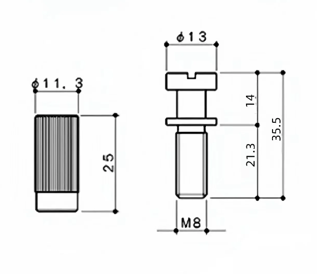 Guyker LZ003 Guitar Bridge Studs Screws Set Brass Steel Precision Posts