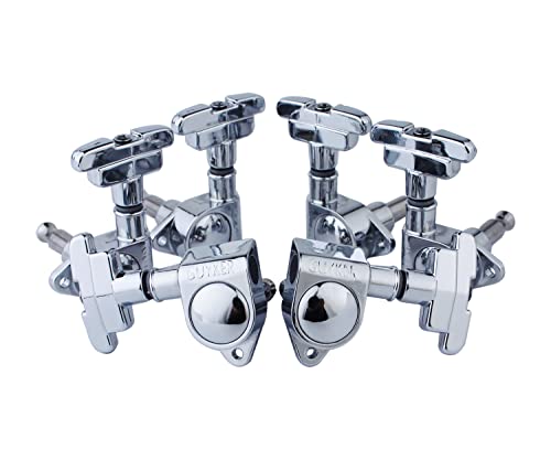 Guyker Guitar Tuning Pegs(3L + 3R Handed) - 1:21 Sealed Art Deco Rotomatic Tuners Machine Heads with Imperial Style Head Replacement