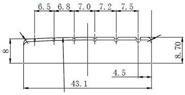 Brass Nut for ST and LP Electric Guitars 43mm Pre-Slotted Guyker