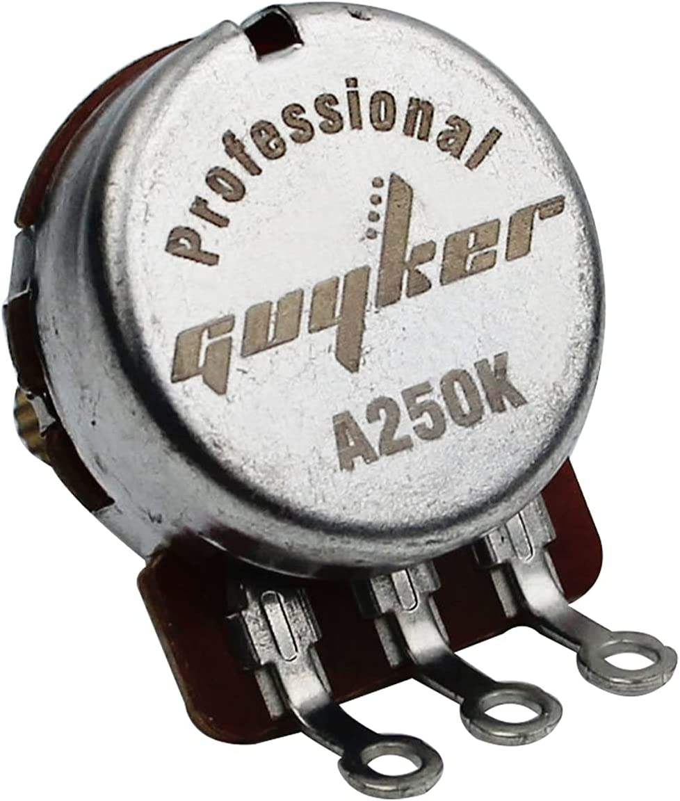 Guitar Potentiometer Brass Split Shaft Audio Taper | Guyker