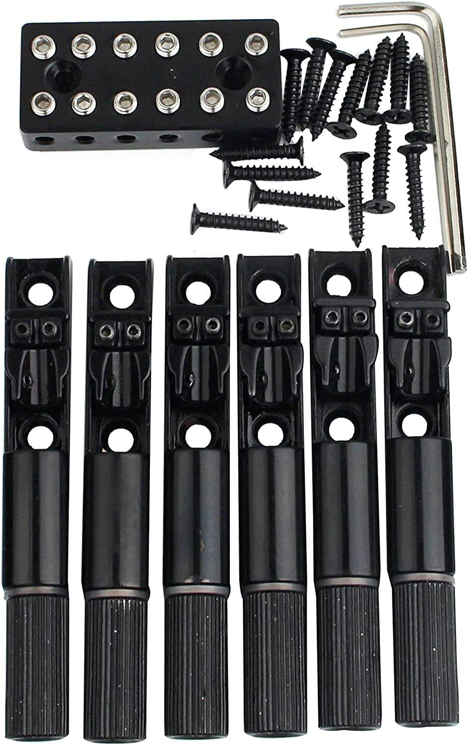 Guyker Headless Bass Bridge Adjustable 4-String Locking WB004