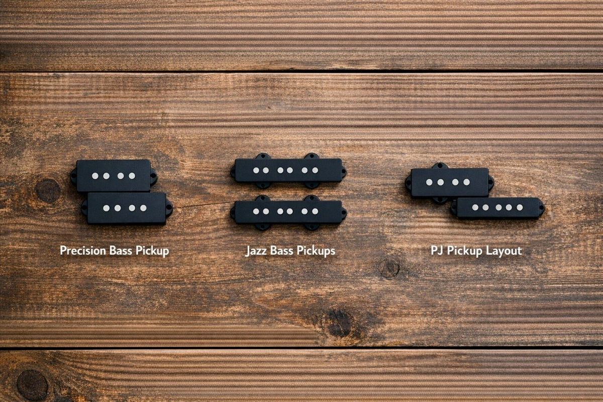 P、J、PJベースのピックアップ：違いは何ですか？ – Guyker