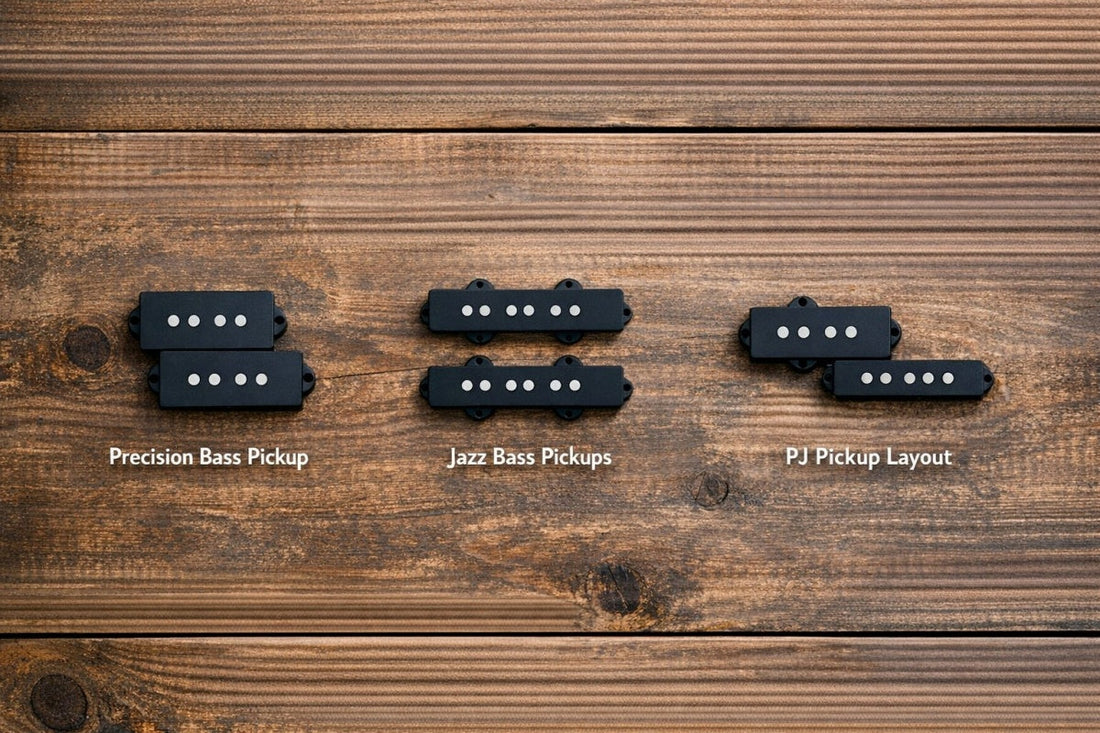 P bass vs J bass vs PJ bass pickup comparison