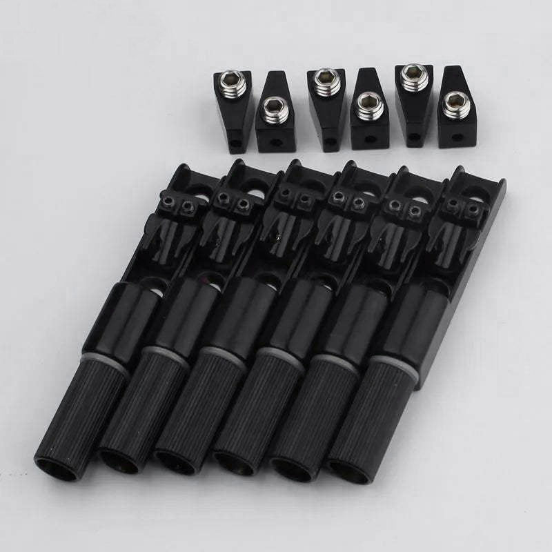 Guyker Single String Fan Guitar Bridge – Headless Fixed Fanned Bridges Set