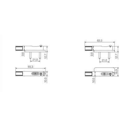 Guyker Headless Single Saddle Brass Bridge Fanned Fixed Design BG3004
