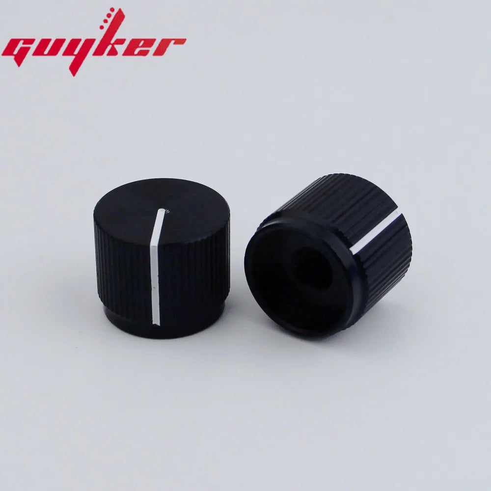 High Quality Black Aluminum Audio Rotary Potentiometer Knob – 40mm X 19mm – 1 Piece