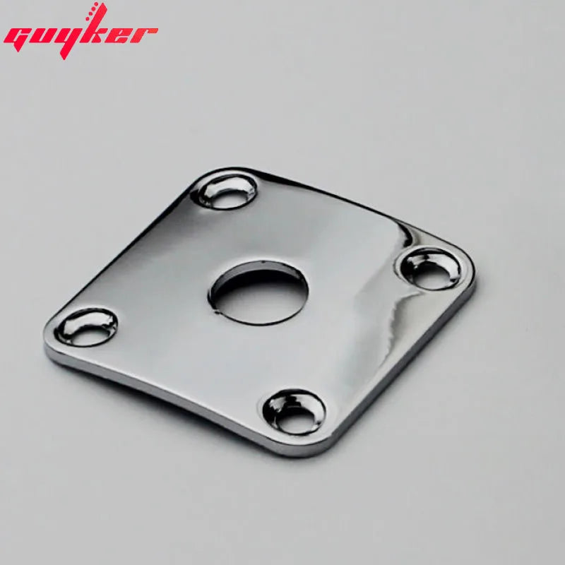 1 Piece Square Curved Metal Jack Plate For Electric Guitar Bass