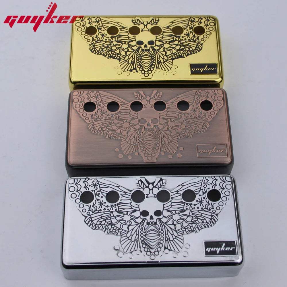 PC007 Cupronickel Skeleton-Butterfly Wings Humbucker Guitar Pickup Covers Set 50/52MM