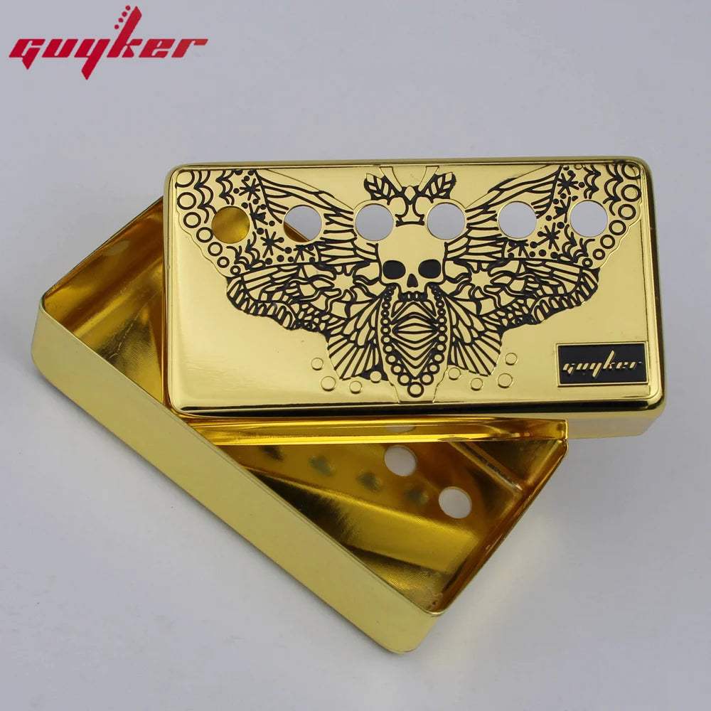 PC007 Cupronickel Skeleton-Butterfly Wings Humbucker Guitar Pickup Covers Set 50/52MM - Guyker