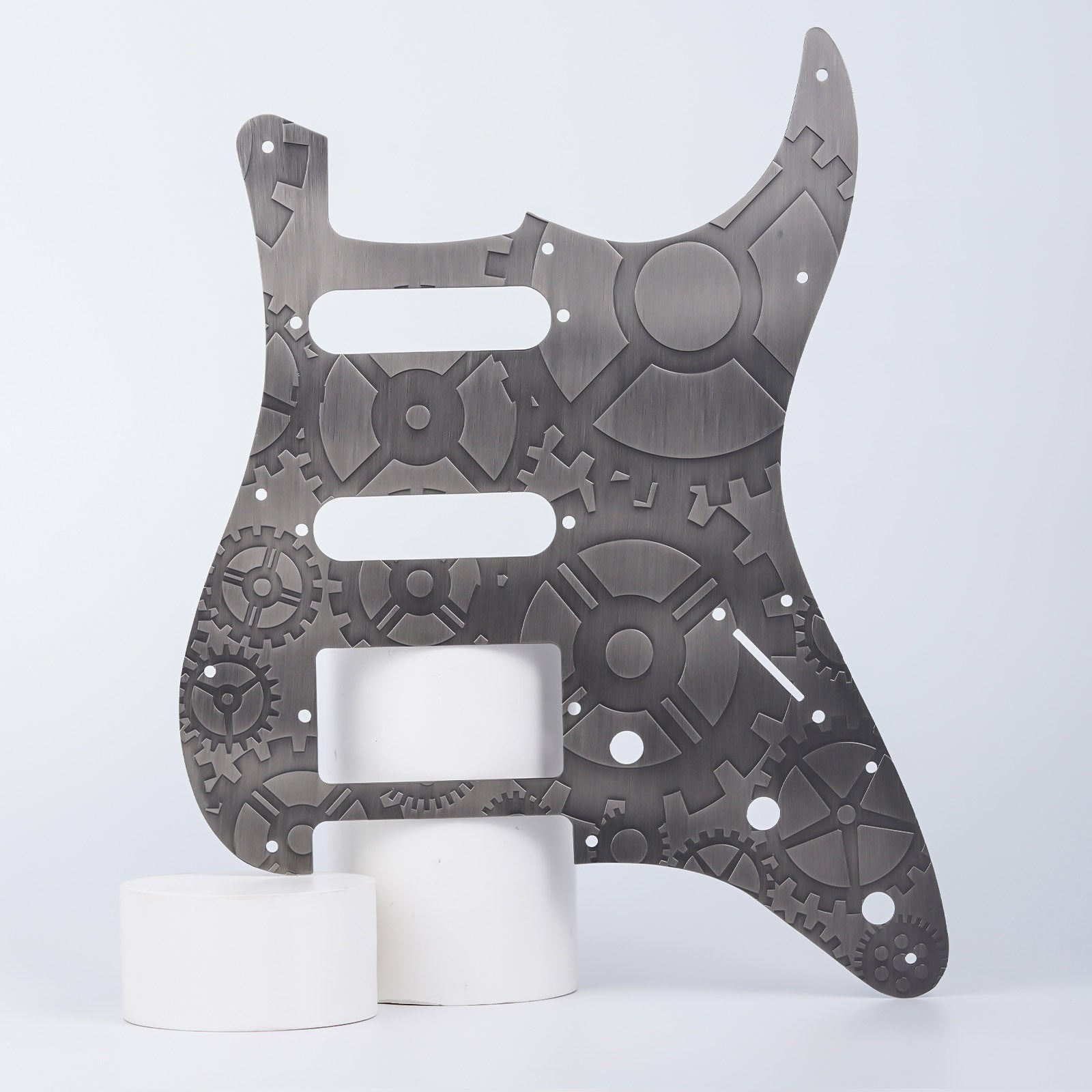 11-hole Modern-style S/S/H Brass Pickguard for FD Stratocaster Guyker