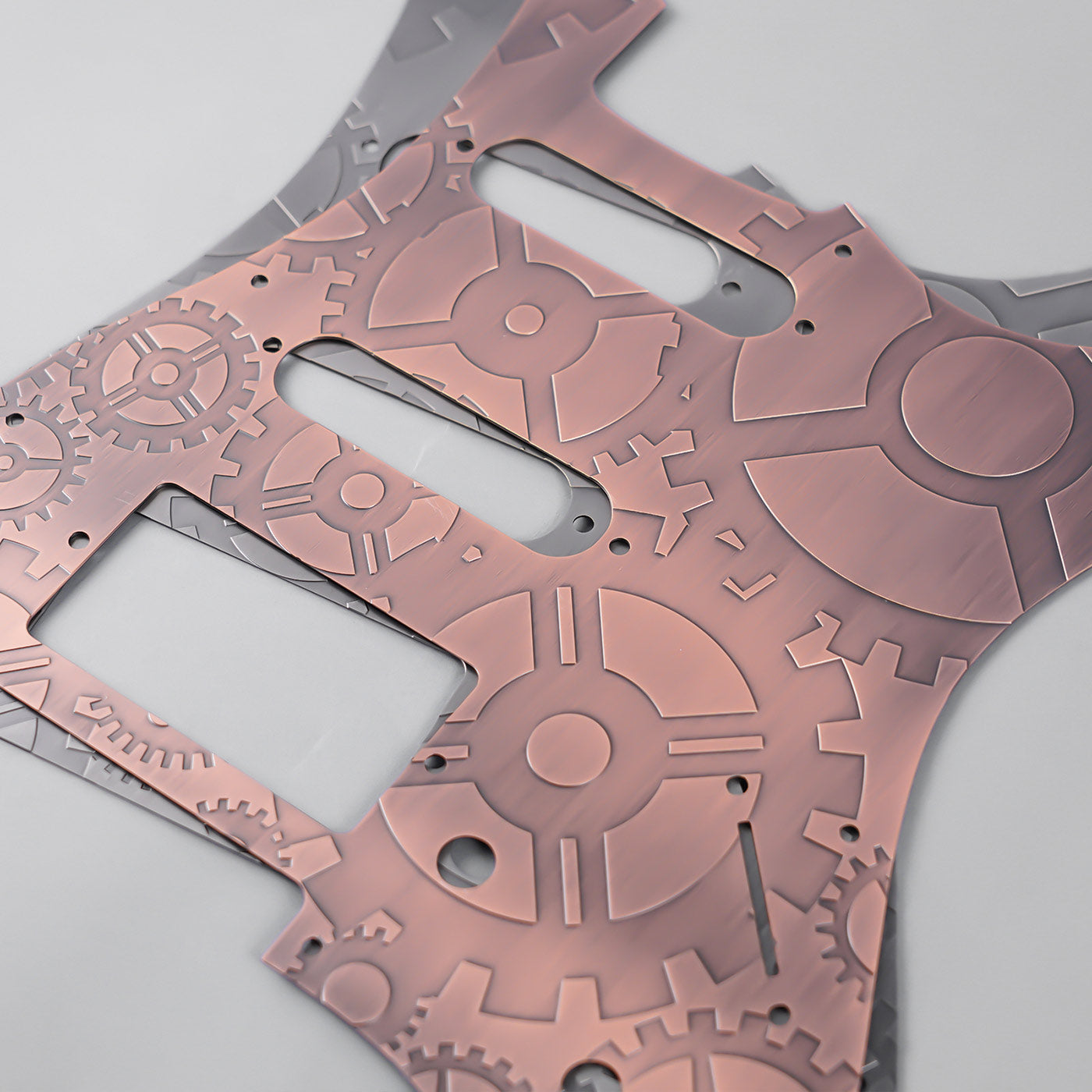 11-hole Modern-style S/S/H Brass Pickguard for FD Stratocaster Guyker