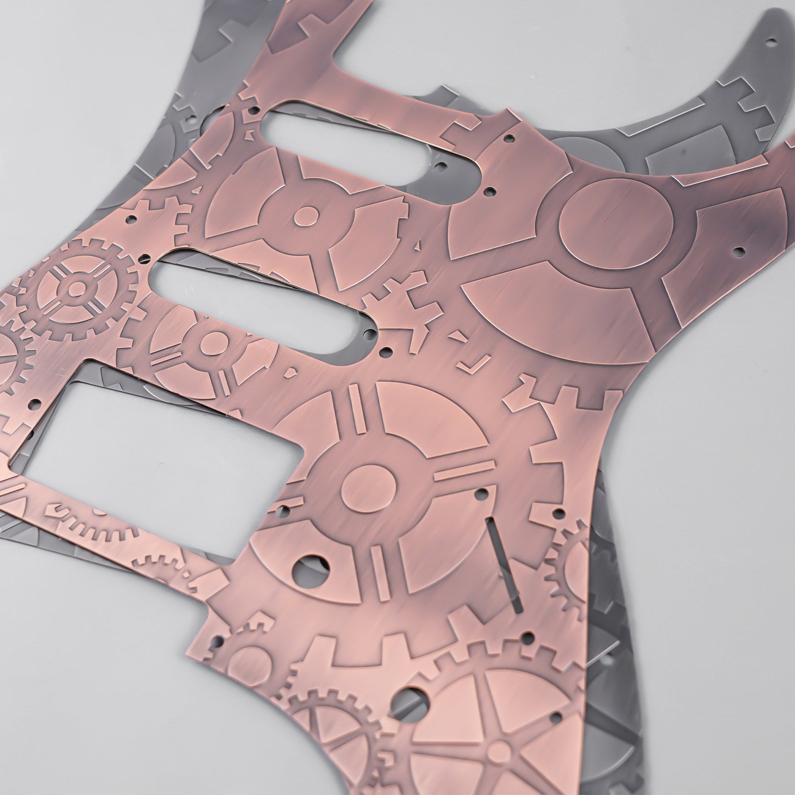 11-hole Modern-style S/S/H Brass Pickguard for FD Stratocaster Guyker