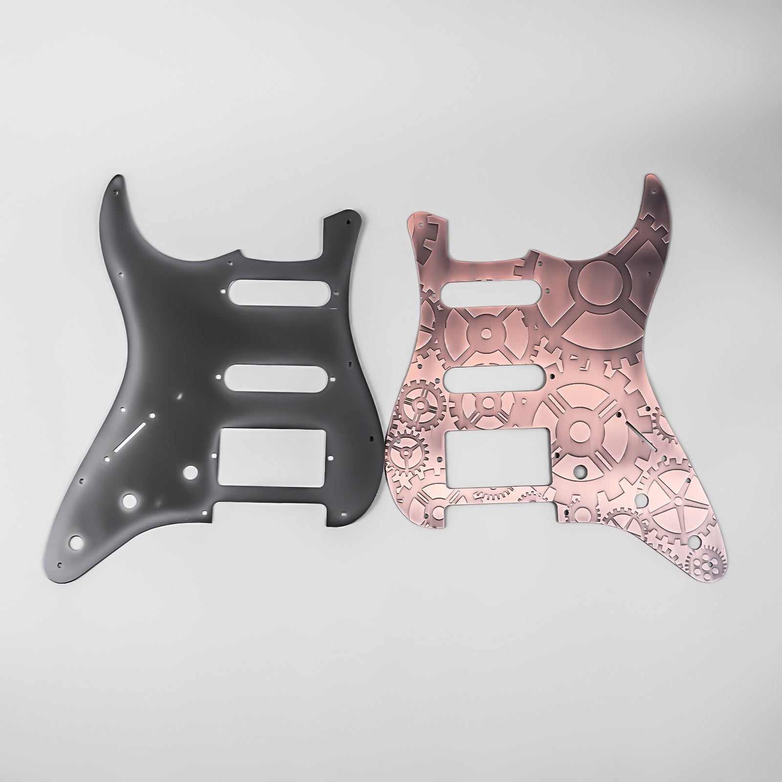 11-hole Modern-style S/S/H Brass Pickguard for FD Stratocaster Guyker