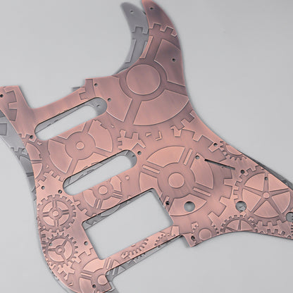 11-hole Modern-style S/S/H Brass Pickguard for FD Stratocaster Guyker