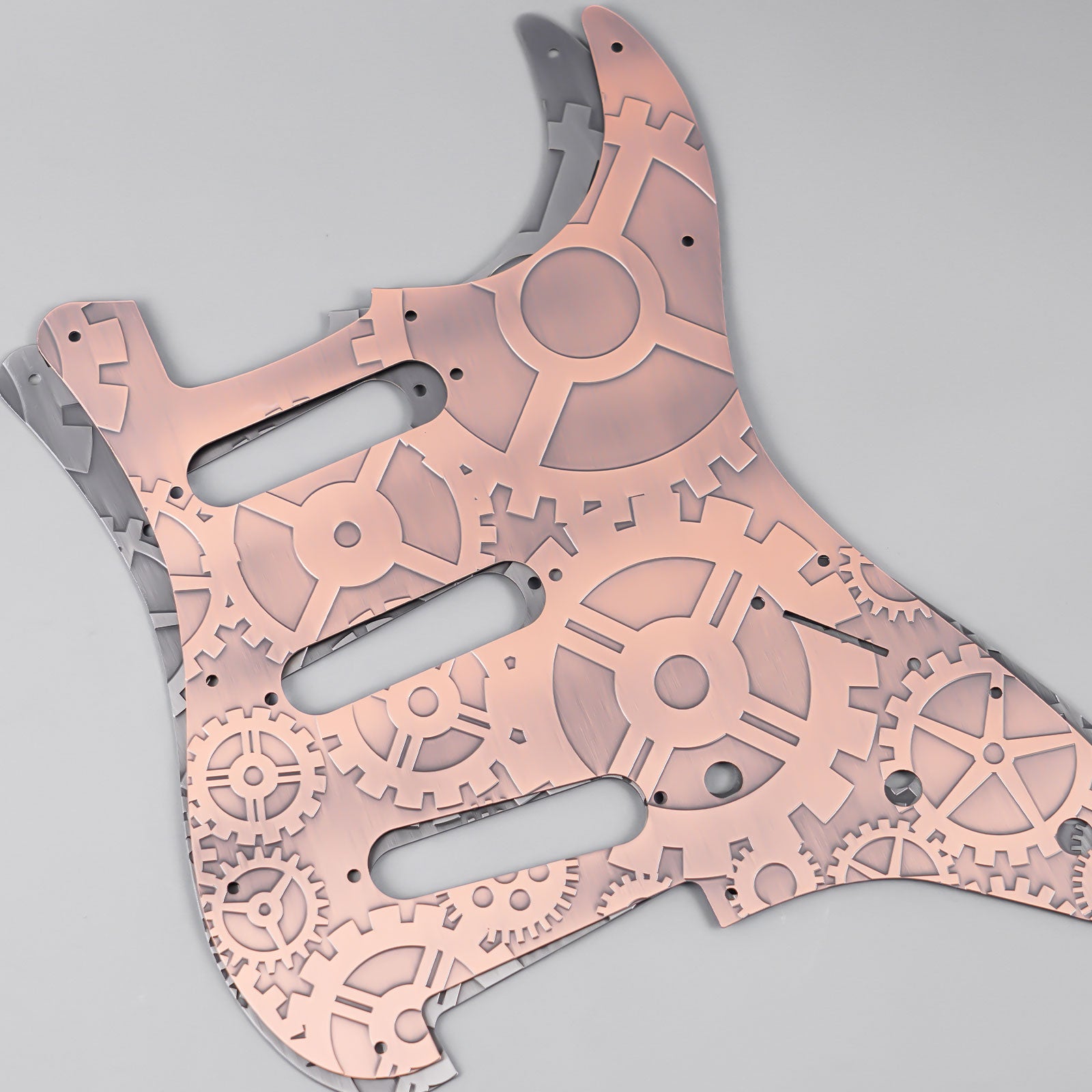 11-hole Modern-style S/S/S Brass Pickguard for FD Stratocaster Guyker