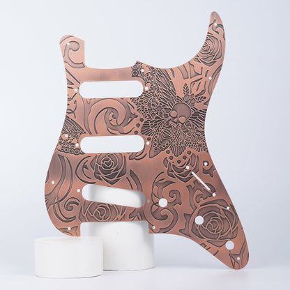 11-hole Modern-style S/S/S Brass Pickguard for FD Stratocaster Guyker