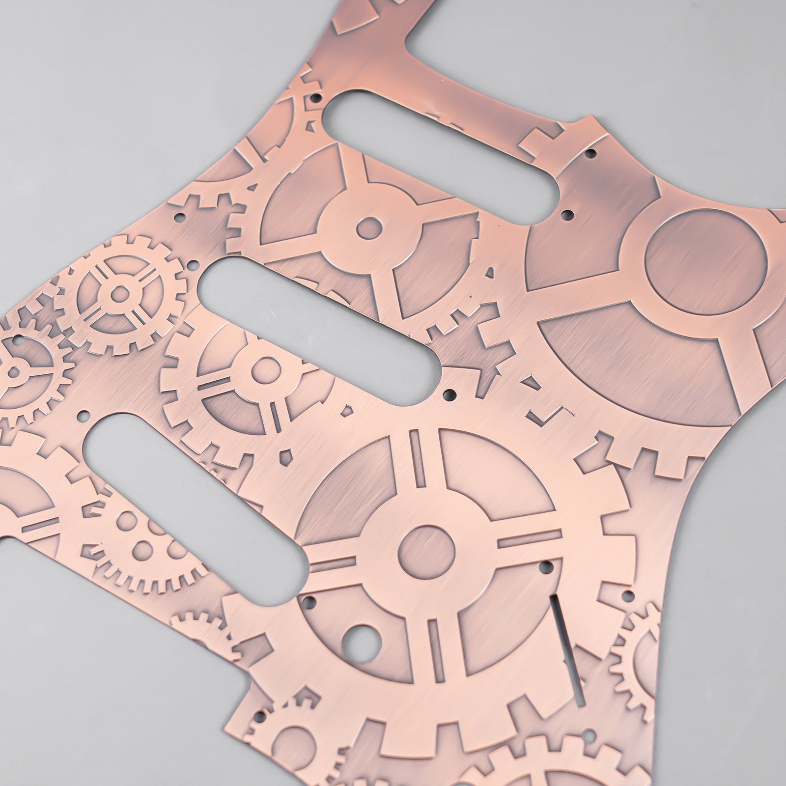 11-hole Modern-style S/S/S Brass Pickguard for FD Stratocaster Guyker