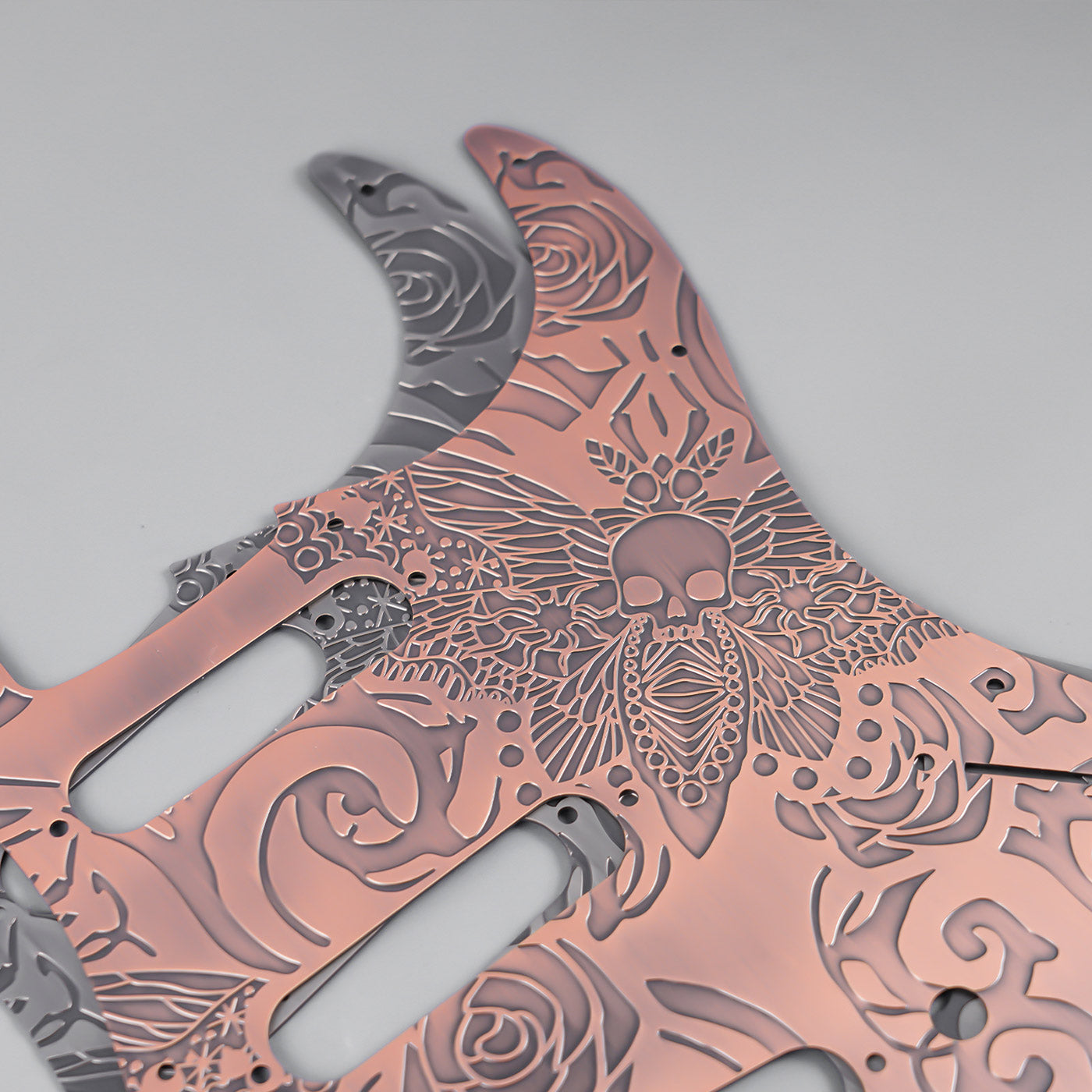 11-hole Modern-style S/S/S Brass Pickguard for FD Stratocaster Guyker