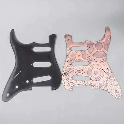 11-hole Modern-style S/S/S Brass Pickguard for FD Stratocaster Guyker
