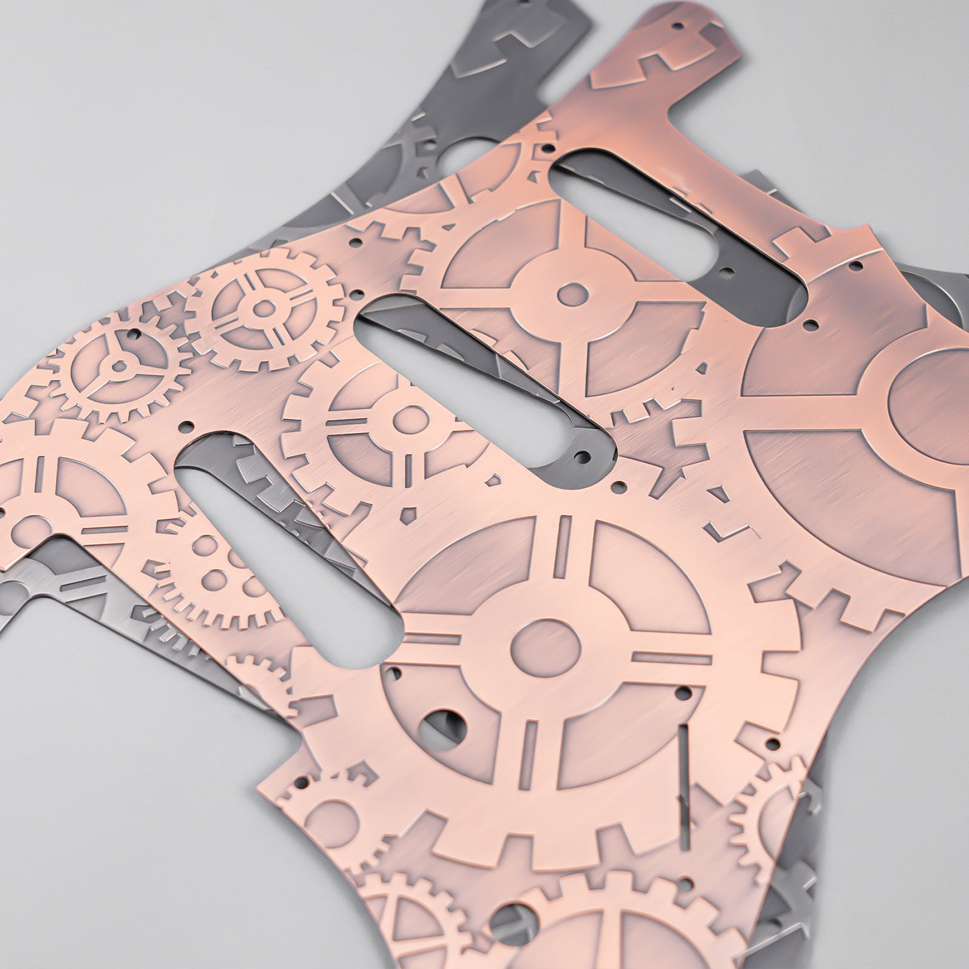 11-hole Modern-style S/S/S Brass Pickguard for FD Stratocaster Guyker