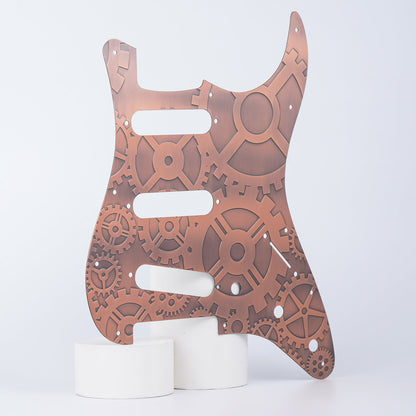 11-hole Modern-style S/S/S Brass Pickguard for FD Stratocaster Guyker