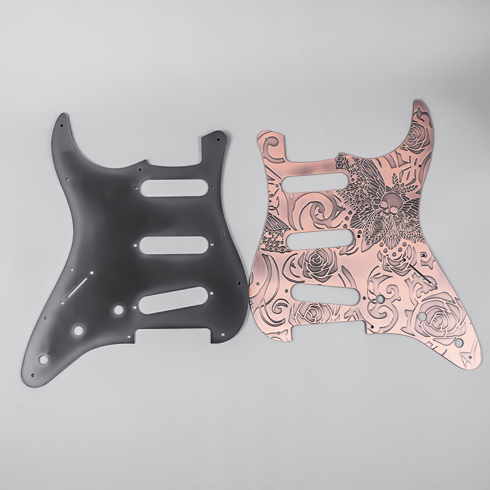 11-hole Modern-style S/S/S Brass Pickguard for FD Stratocaster Guyker