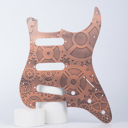 11-hole Modern-style S/S/S Brass Pickguard for FD Stratocaster Guyker