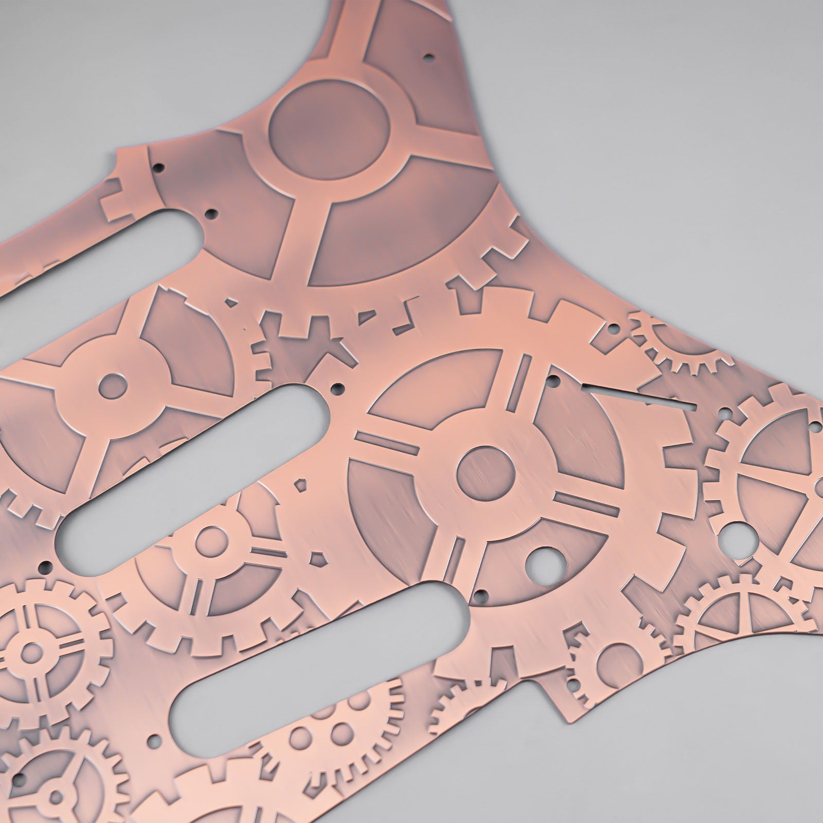 11-hole Modern-style S/S/S Brass Pickguard for FD Stratocaster Guyker