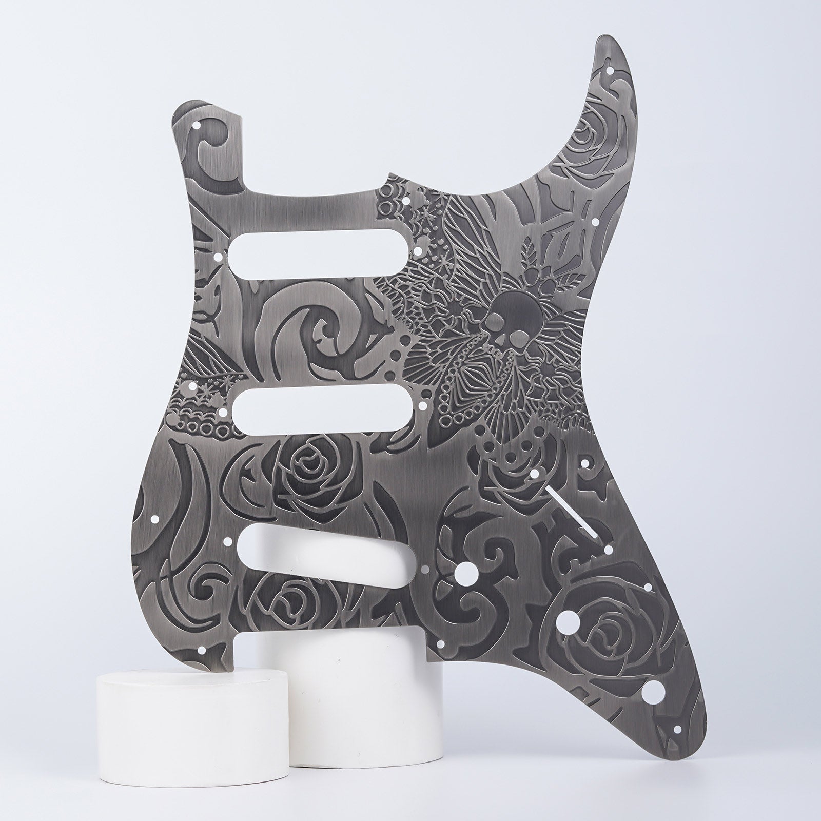 11-hole Modern-style S/S/S Brass Pickguard for FD Stratocaster Guyker