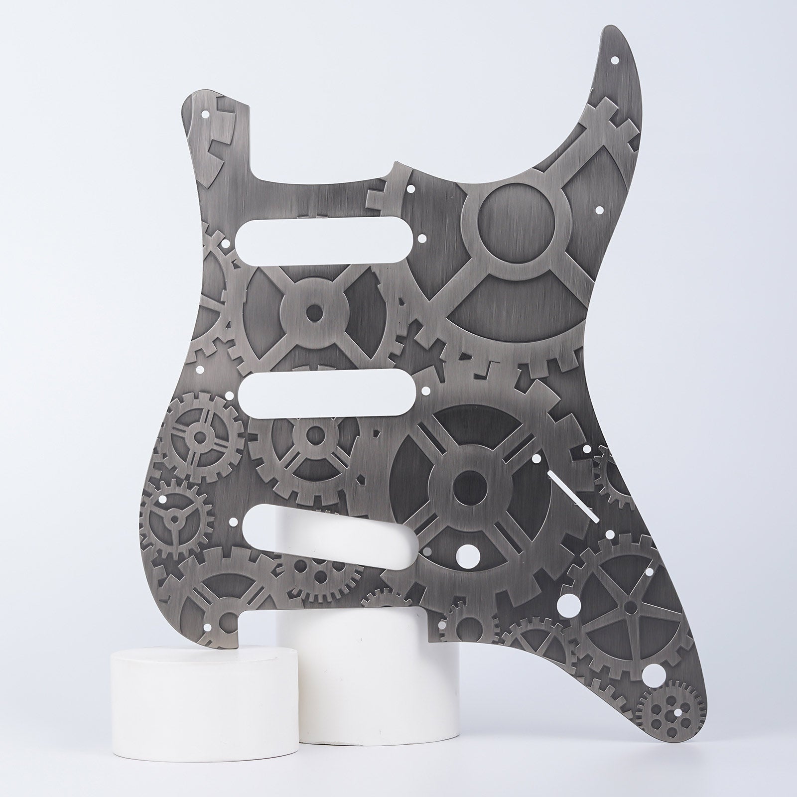 11-hole Modern-style S/S/S Brass Pickguard for FD Stratocaster Guyker