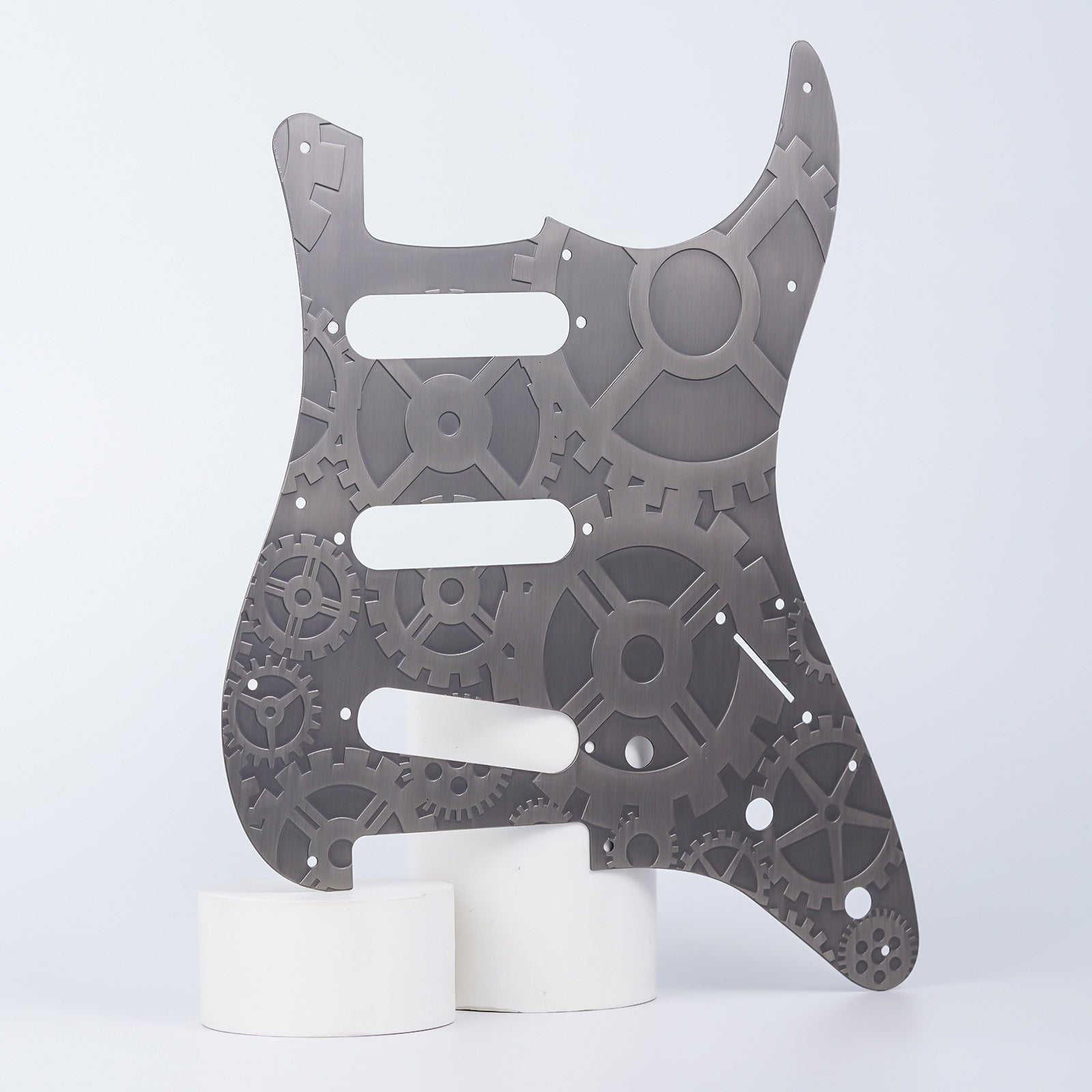 11-hole Modern-style S/S/S Brass Pickguard for FD Stratocaster Guyker