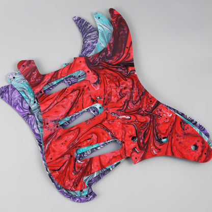 11-hole S/S/S Modern Resin Pickguard for ST Guyker
