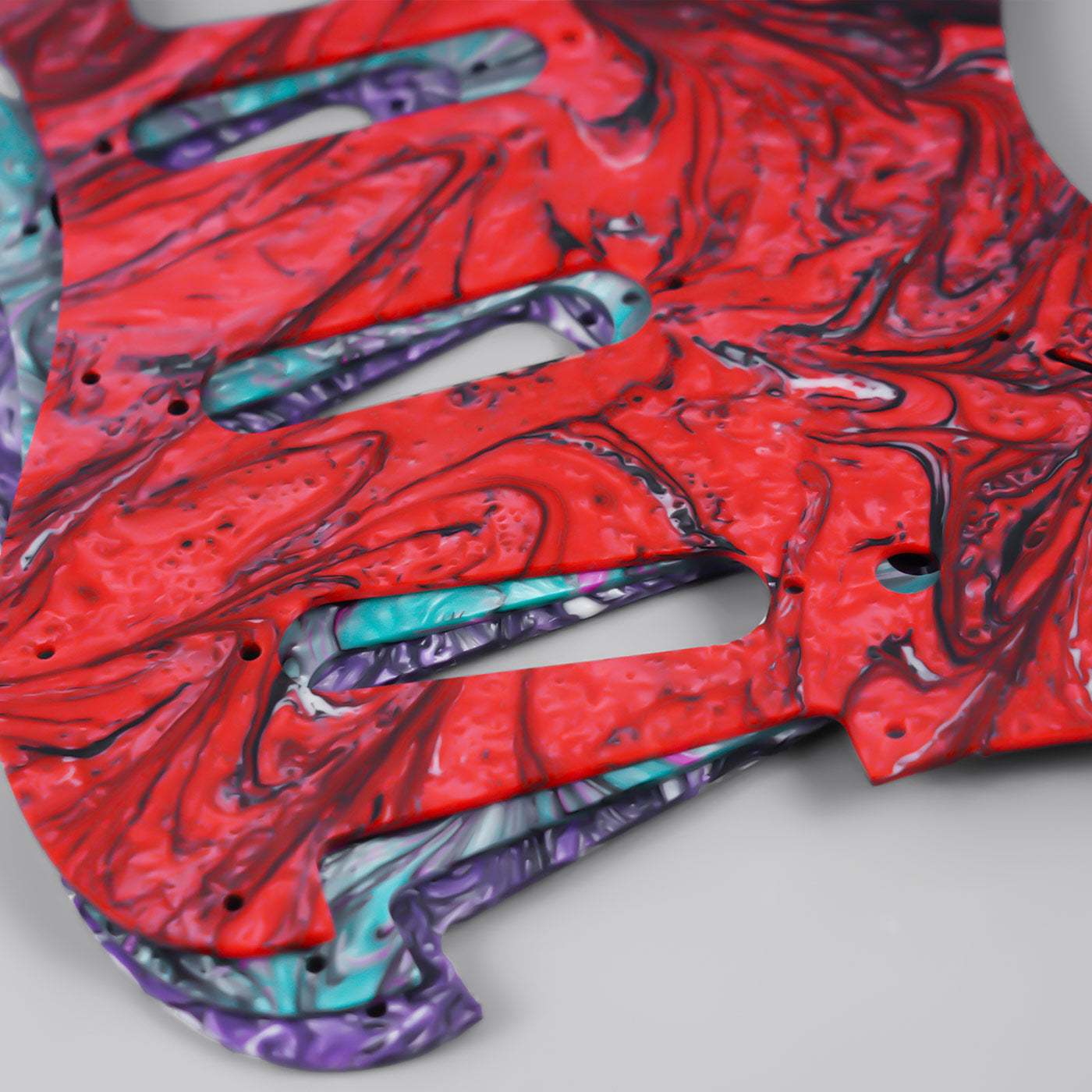 11-hole S/S/S Modern Resin Pickguard for ST Guyker