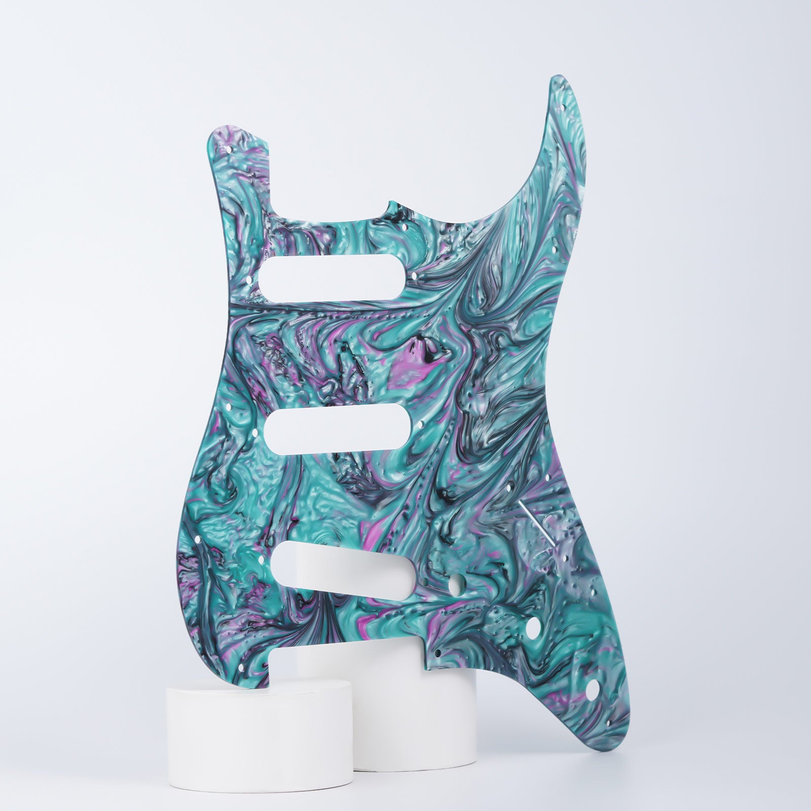 11-hole S/S/S Modern Resin Pickguard for ST Guyker