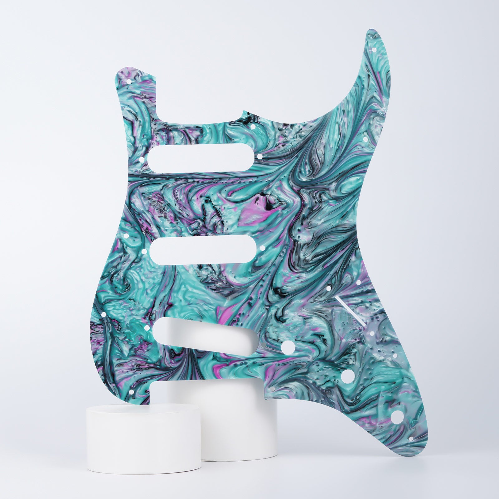 11-hole S/S/S Modern Resin Pickguard for ST Guyker