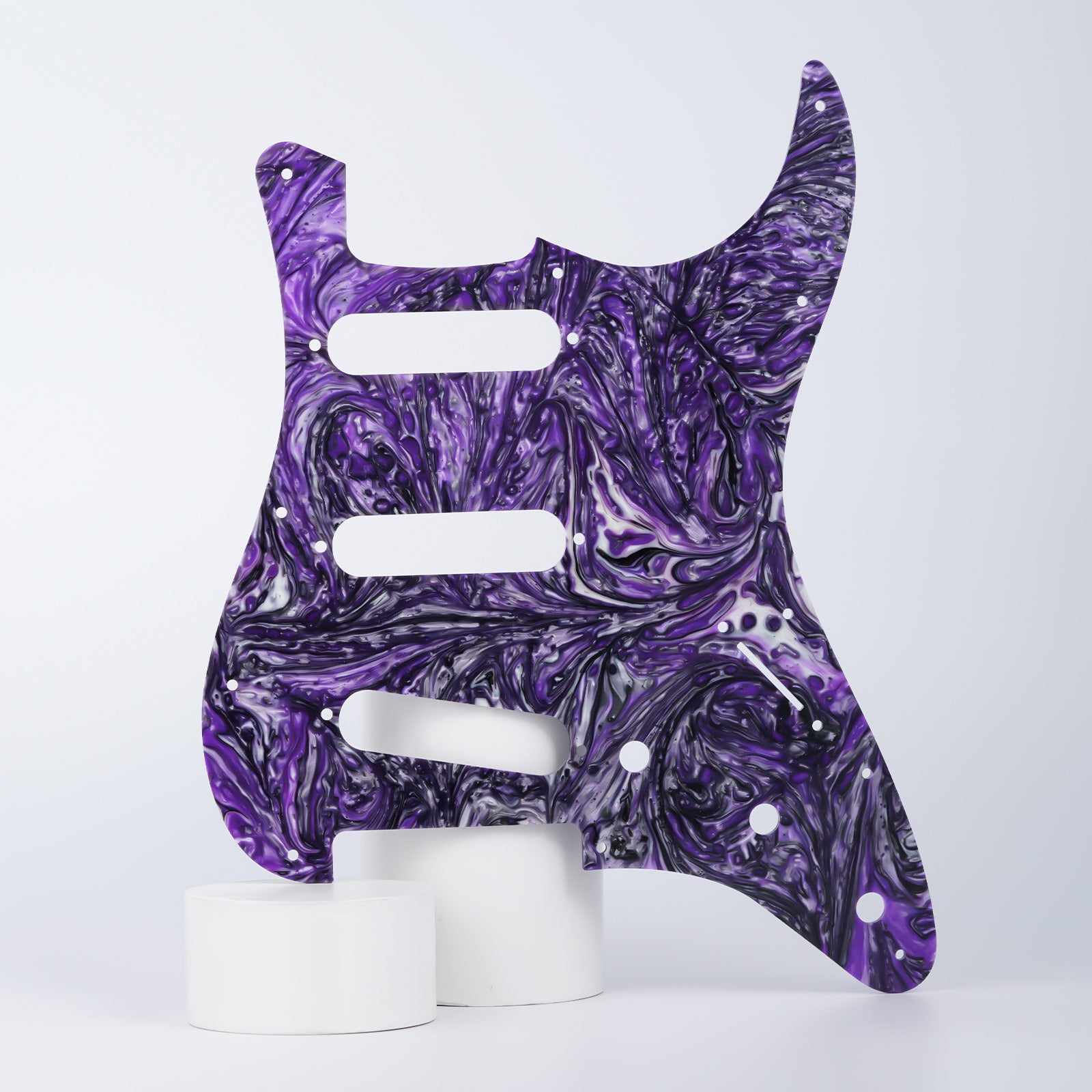 11-hole S/S/S Modern Resin Pickguard for ST Guyker