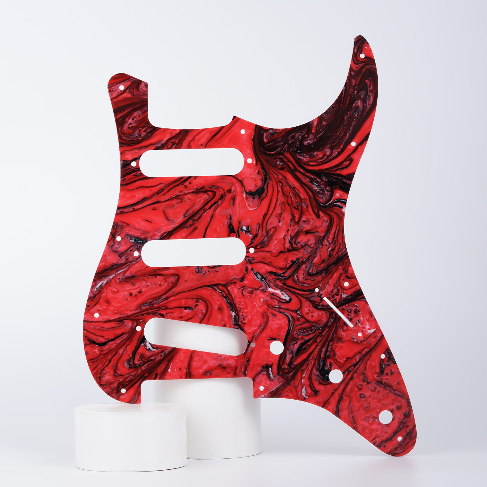 11-hole S/S/S Modern Resin Pickguard for ST Guyker