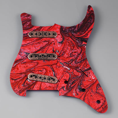11-hole S/S/S Modern Resin Pickguard for ST Guyker
